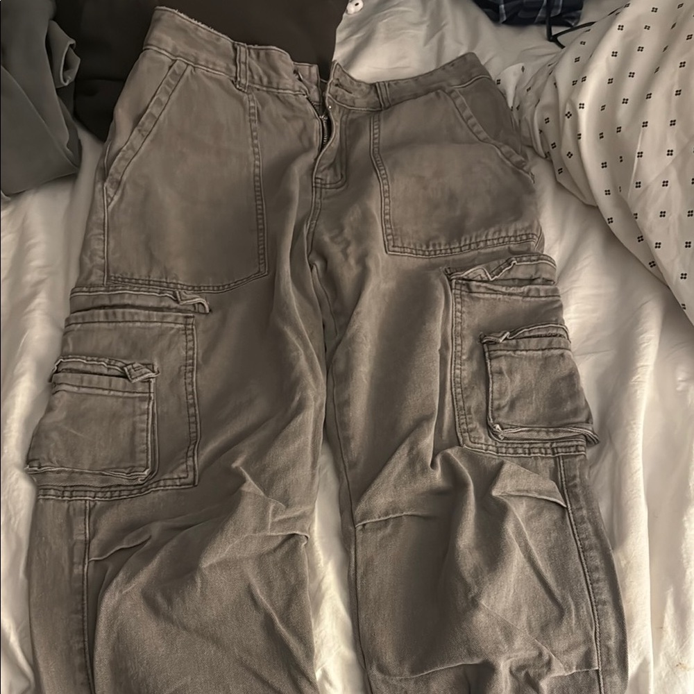 Men's Gray Cargo Pants
